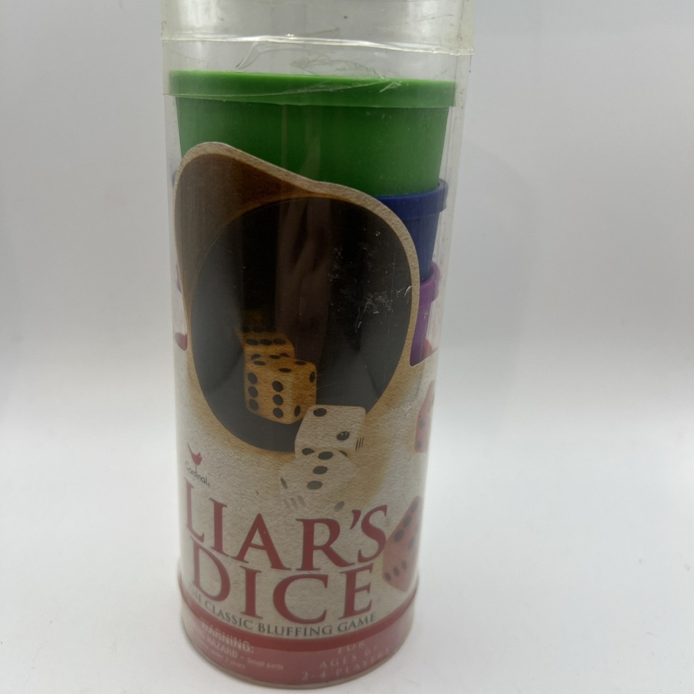 Liar's Dice Cardinal The Classic Bluffing Game Ages 6+ 2-4 Players